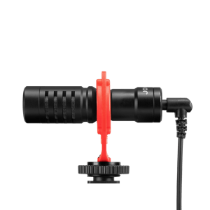 JOBY Wavo 3.5 Jack Wired Microphone with Safety Locking Disk (Black & Red)