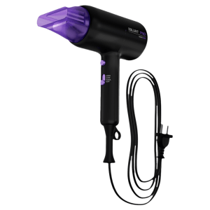 Bblunt Pro Hair Dryer with 3 Heat Settings & Cool Shot (Advanced Ionic Technology, Black & Purple)