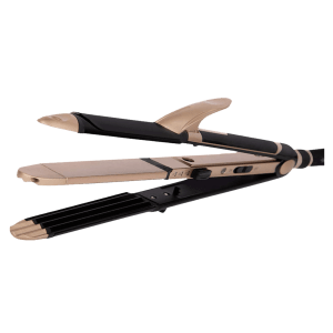 VEGA VHSCC-01 3-in-1 Hair Styler with Ceramic Coating Technology (Easy Lock System, Black & Gold)