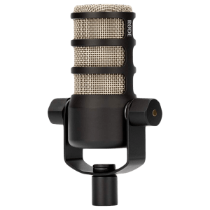 RODE PodMic XLR Wired Microphone with Rugged Build (Black)