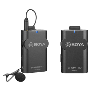 Boya Pro 3.5 Jack Wireless Microphone with Compact Dual-Channel (Black)