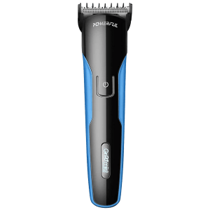 Groomiist Copper Series Rechargeable Corded & Cordless Wet & Dry Trimmer for Hair Clipping, Beard & Moustache with 10 Length Settings for Men (100min Runtime, Quick Charging Dock, Black & Blue)