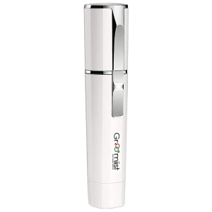 Groomiist Copper Series Cordless Wet & Dry Trimmer for Upper, Lower Lips, Cheeks, Chin & Neck for Women (120min Runtime, IPX5 Waterproof, White)