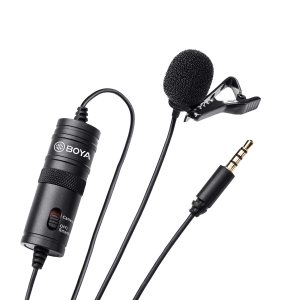 Boya 3.5 Jack Wired Microphone with 360 Degree Range Pickup (Black)