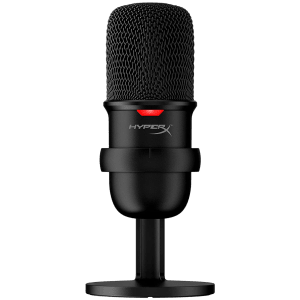 HyperX SoloCast USB & Type C Wired Microphone with Plug & Play Audio (Black)