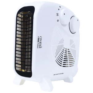 Croma 1400 Watts Fan Room Heater (Over Heat Protection, White)