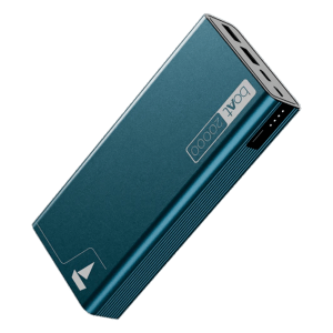 boAt Energyshroom PB400 20000 mAh 22.5W Fast Charging Power Bank (2 Type A, 1 Micro-USB and 1 Type C Port, Sleek Aluminium Casing, Steel Blue)