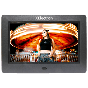 XElectron 17.78cm (7 Inches) Digital Photo Frame (Memory Upto 32GB, DPF702, Black)