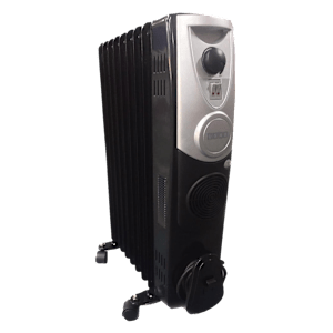 USHA 2400 Watts PTC Fan Oil Filled Room Heater (Rust Protection, 4209, Black)