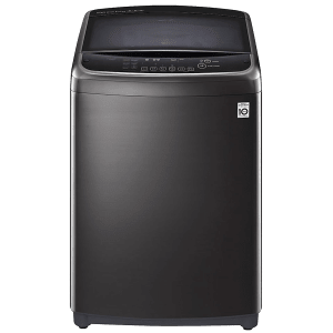 LG 18 kg 5 Star Inverter Fully Automatic Top Load Washing Machine (THD18STB.ABLPEIL, Steam Wash Technology, Black)