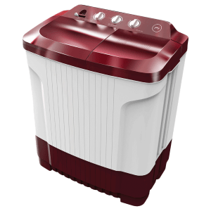 Godrej 8 kg 5 Star Semi Automatic Washing Machine with Spin Shower (Edge Classic, WS EDGE CLS 80 5.0 SN2 M WNRD, Wine Red)