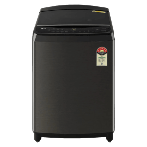 LG 10 kg 5 Star Inverter Fully Automatic Top Load Washing Machine (THD10SWP.APBQEIL, In-Built Heater, Platinum Black)