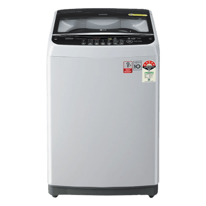 LG 8 kg 5 Star Inverter Fully Automatic Top Load Washing Machine (T80SNSF1Z.ASFQEIL, Stainless Steel Tub, Silver)