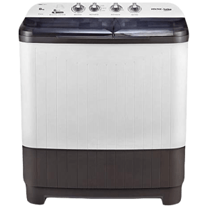 VOLTAS beko 8 kg 5 Star Semi Automatic Washing Machine with IPX4 Control Panel (WTT80DGRT, Grey)