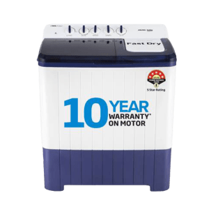 VOLTAS beko 14 kg 5 Star Semi Automatic Washing Machine with Cassette Filter (WTT140UPA/BL5KPTD, Blue)