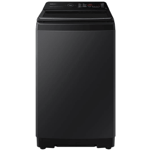 SAMSUNG 8 kg 5 Star Fully Automatic Top Load Washing Machine (WA80BG4686BVTL, In-built Heater, Black Caviar)