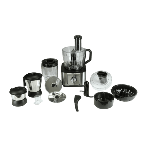 Croma 1000 Watt Food Processor with 2 Blades (Silver/Black)