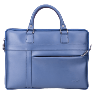Croma Polyurethane Leather Sling Bag for 14 Inch Laptop (Water Resistant, Blue)