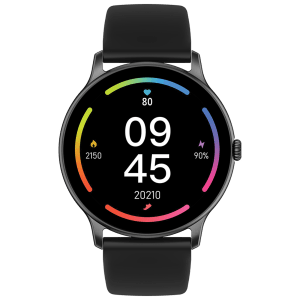 FIRE-BOLTT Talk Alpha Smartwatch with Bluetooth Calling (42mm Display, Black Strap)