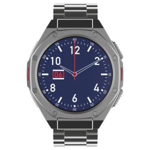 boAt Enigma X600 Smartwatch with Bluetooth Calling (42mm, AMOLED Display, IP68 Water Resistant, Classic Silver Strap)