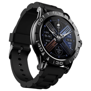 boAt Enigma Z30 Smartwatch with Bluetooth Calling (36.3mm AMOLED Display, IP67 Sweat Resistant, Zet Black Strap)