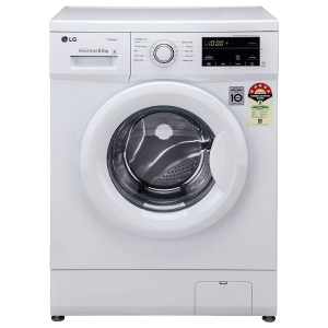 LG 6.5 kg 5 Star Inverter Fully Automatic Front Load Washing Machine (FHM1065SDWB, In-built Heater, White)