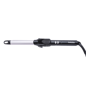 BaByliss Pro180 Hair Curler with I-Temperature Technology (Chrome Ceramic Plate, Black)