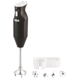 BOSS B132 225 Watt 2 Speed Hand Blender (Stainless Steel Blades, Black)