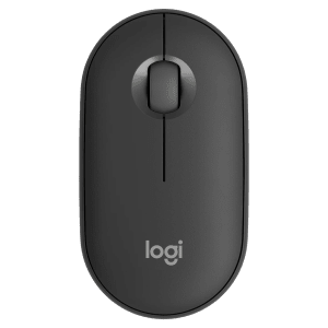 logitech Pebble Mouse 2 Wireless Optical Mouse with Silent Click Buttons (1000 DPI, Ultra Portable, Tonal Graphite)
