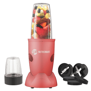 NutriSmart Nutriblend 500 Watt 2 Jars Mixer Grinder (22000 RPM, Overload Protection, Matt Pink)