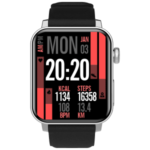 Croma Velocity AM Smartwatch with Bluetooth Calling (1.78 inches, AMOLED Display, IP68 Water Resistant, Silicone Strap)