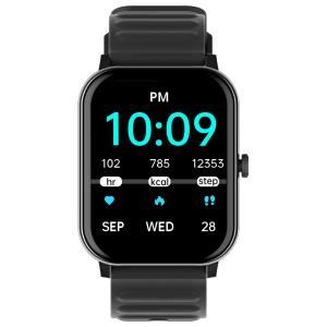 Croma Stride Smartwatch with Bluetooth Calling (1.8 inches, IPS Display, IP68 Sweat Resistant, Black Strap)