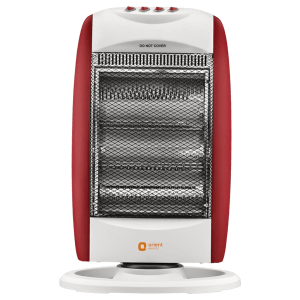 Orient Durahot 1200 Watts Heating Rods Halogen Room Heater (Overheat Protection, HH1200MAR, Maroon)