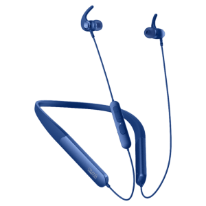 Croma Neckband with Environmental Noise Cancellation (IPX4 Water Resistant, Dual Device Pairing, Blue)