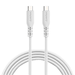 stuffcool Celer Type C to C 4.9 Feet (1.5M) Cable (Sync and Charge Support, White)