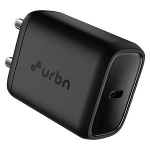 urbn UWA200BK 20W Type C Fast Charger (Adapter Only, GaN Technology, Black)