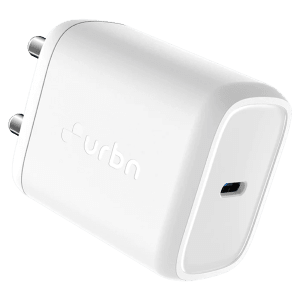 urbn UWA200WH1 20W Type C Fast Charger (Adapter Only, GaN Technology, White)