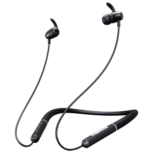 ambrane Bass Band Pro Neckband (IPX5 Water Resistant, Fast Charging, Black)