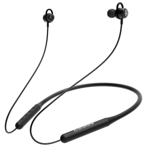 ambrane BassBand Beat Neckband (IPX4 Water Resistant, Fast Charging, Black)