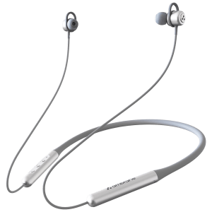 ambrane BassBand Beat Neckband (IPX4 Water Resistant, Fast Charging, Grey)