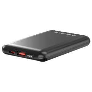 ambrane Powerlit 10000 mAh 22.5W Fast Charging Power Bank (1 Type A and 1 Type C Ports, Dual BoostedSpeed Output, Black)