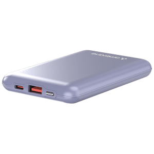 ambrane Powerlit 10000 mAh 22.5W Fast Charging Power Bank (1 Type A and 1 Type C Ports, Dual BoostedSpeed Output, Purple)