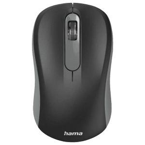 hama AMW-200 2.4GHz Wireless Optical Mouse with 3 Buttons (1600 DPI, Nano Receiver, Black)