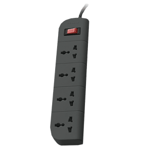 belkin 1.5M 4 Outlet Surge Protector (F9E400ZB, Grey)