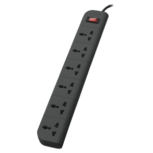 belkin 2M 6 Outlet Surge Protector (F9E600ZB, Grey)