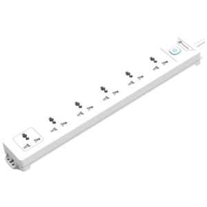 ultraprolink 10000 Amps 6 Sockets Surge Protector With Individual Switch (2 Meters, Fire Retardant Material, UM1048, White)