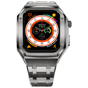 FIRE-BOLTT Elemento Smartwatch with Bluetooth Calling (49.5mm Always On Display, IP68 Water Resistant, Silver Strap)