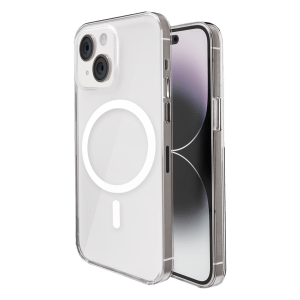 GRIPP Clear Hard TPU & Polycarbonate Back Cover for Apple iPhone 15 Plus (MagSafe Compatible, Clear)