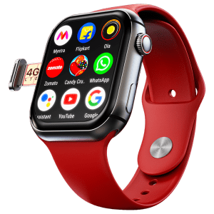 FIRE-BOLTT Dream Wi-Fi+4G SIM Android OS Wristphone (51.3mm HD Display, In-built GPS, Cherry Hug Strap)