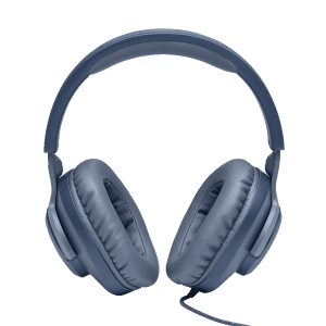 JBL Quantum 100 JBLQUANTUM100BLU Over-Ear Wired Gaming Headphone with Mic (JBL Quantum Sound Signature, Blue)